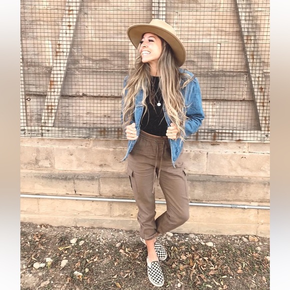 Linen cargo jogger pants - Picture 10 of 10